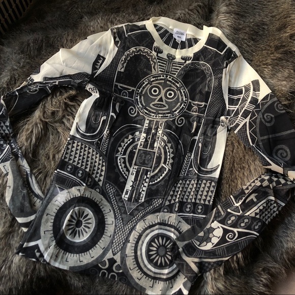Jean Paul Gaultier Tribal Tattoo Mesh Shirt - Picture 4 of 8